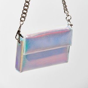 Urban Outfitters Holographic Wallet Shoulder Bag
